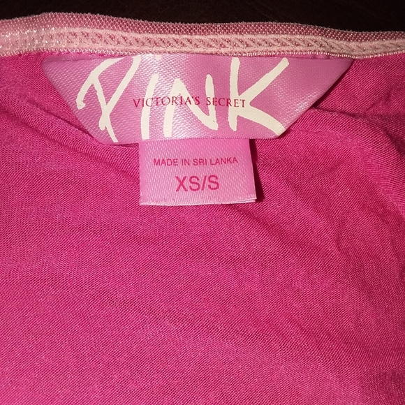 ⚡️SALE⚡️ PINK Victoria’s Secret PINK Spaghetti Strap Tank XS lace details - Picture 5 of 8